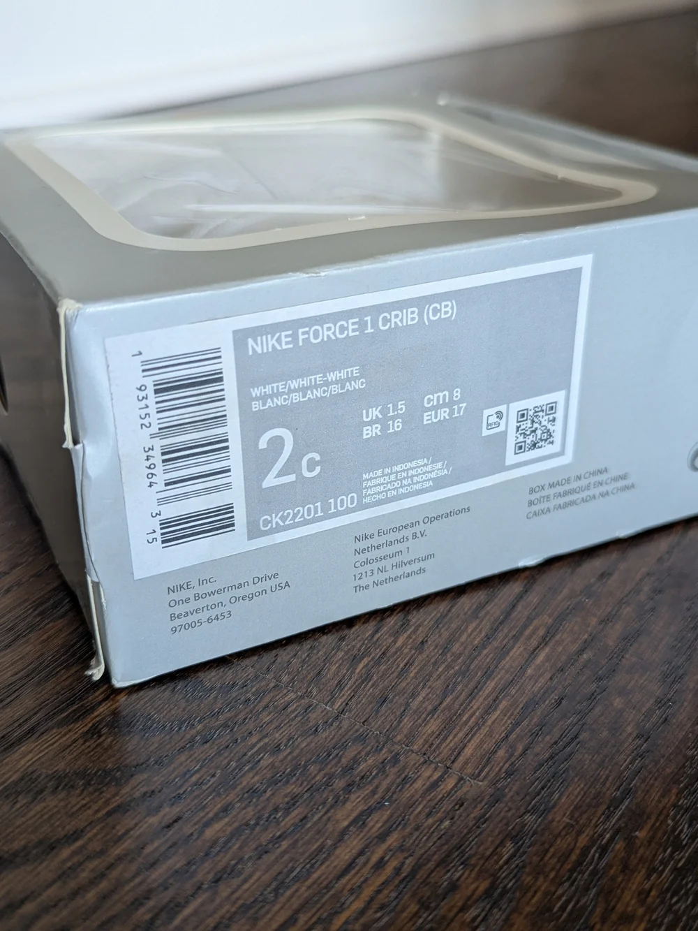 Nike Force One - Baby Crib Shoes